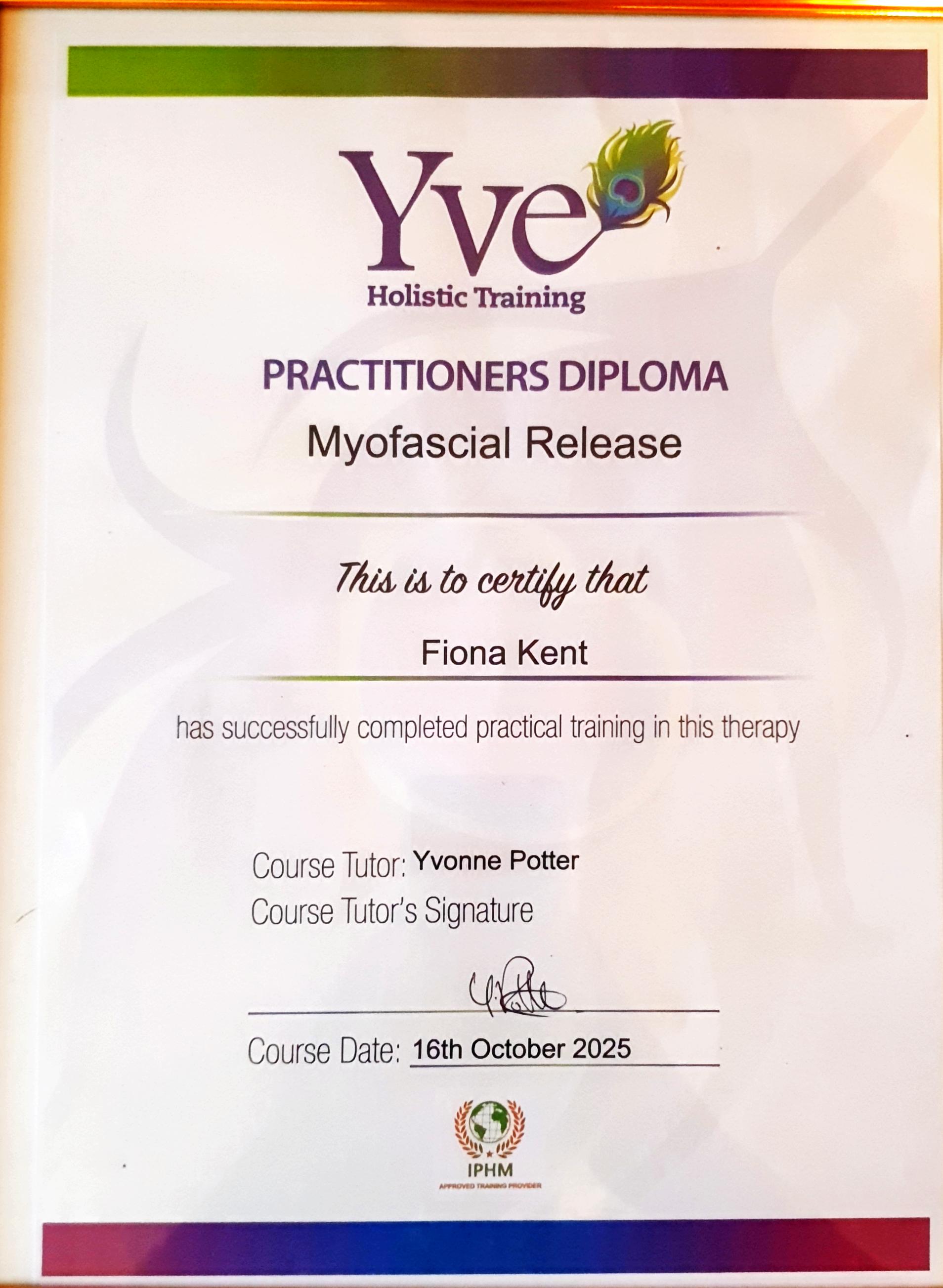 Myofascial cert